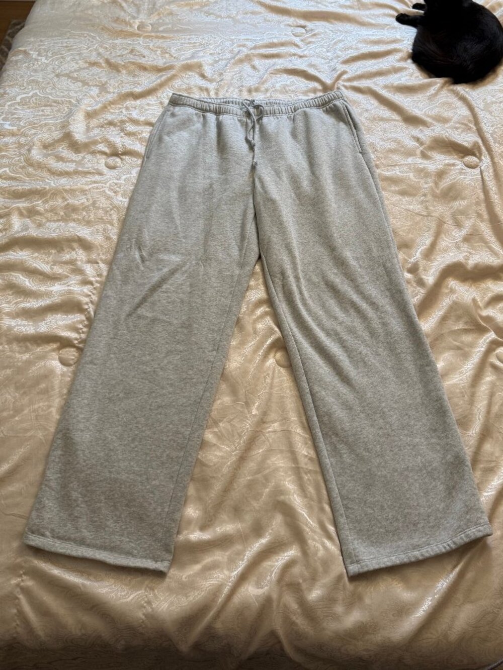 Universal Thread Wide Leg Sweatpants – Heather Gray, Size XXL
